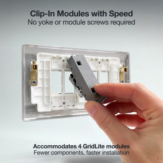 BG Grid Lite Polished Chrome 4G Cover